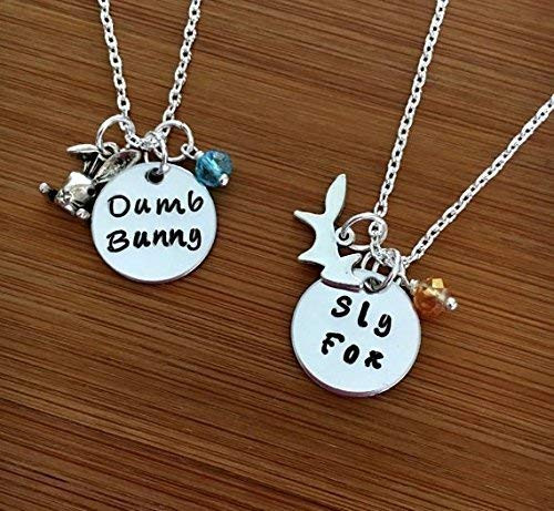 Friendship necklace-Zootopia inspired friendsip necklace-best friend jewelry-set of 2-Best Friend Necklace-BFF Friendship necklace-Zootopia inspired friendsip necklace-best friend jewelry-set of 2-Best Friend Necklace-BFF