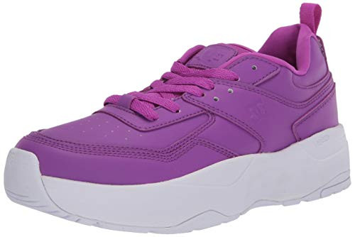 DC Women's E.TRIBEKA Platform Skate Shoe, Purple, 10 B M US