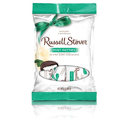 Russell Stover Dark Chocolate Mint Patties, 3 oz. bag Russell Stover Dark Chocolate Mint Patties, 3 oz. bag