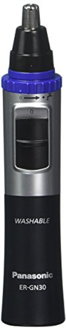 2 pack Panasonic ER-GN30-K Nose, Ear n Facial Hair Trimmer Wet/Dry with Vortex Cleaning System, Black