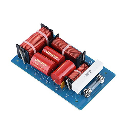 Tihebeyan 3-Way Crossover Filter Audio Frequency Divider Hi-Fi Audio Filter Module Board for High Power Speaker