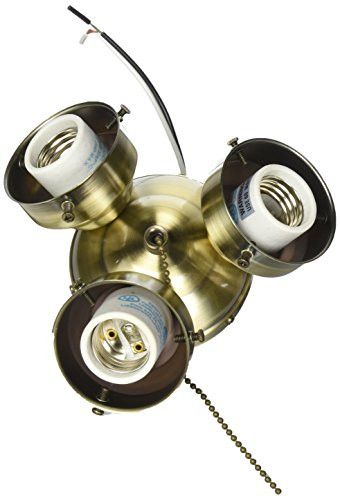 Fanimation F301AB Three Light Turtle Fitters Collection, 0, Antique Brass