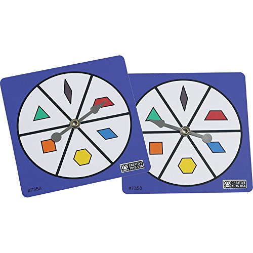 Didax Educational Resources Pattern Block Spinners, Set of 5