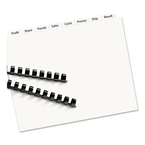 Avery Index Maker Clear Label Unpunched Divider, 8-Tab, Letter, White, 5 Sets