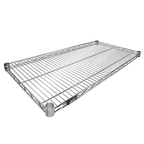 Nexel Additional Wire Shelf for Wire Shelving Units, 600-800 lb Capacity, 18"W x 30"L, Chrome Finish