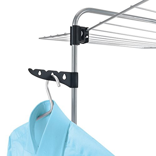 Metaltex Hanger Hook Rack Vertical 2 Pieces, Black, 14 x 4 x 2 cm Metaltex Hanger Hook Rack Vertical 2 Pieces, Black, 14 x 4 x 2 cm