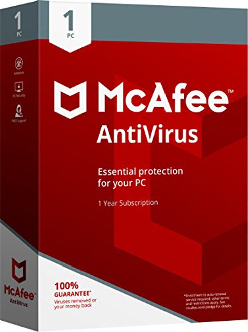 McAfee 2018 AntiVirus - 1 PC -Old Version-