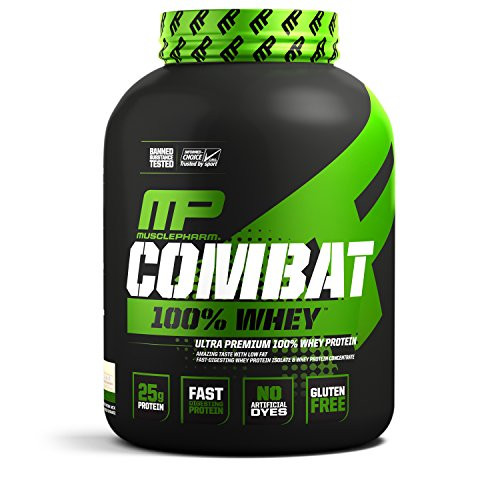 MusclePharm 100 percent Whey Protein, Muscle-Building Whey Protein Powder, Cookies 'N' Cream, 5 Pounds, 70 Servings