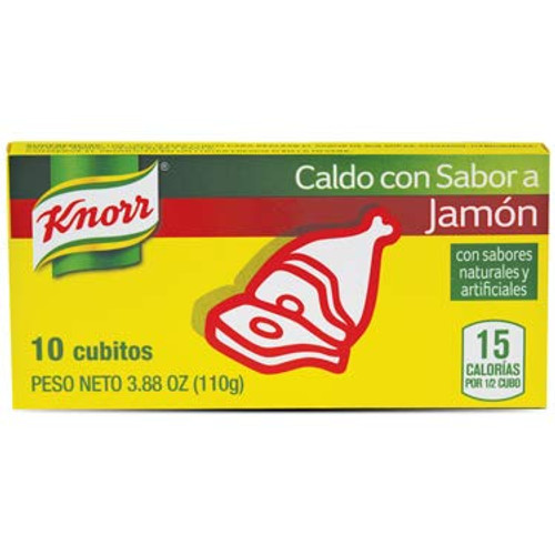 Knorr Ham Bouillon Cubes (Pack of 1) 10 Cubes - Knorr Caldo con Sabor a Jamon Knorr Ham Bouillon Cubes (Pack of 1) 10 Cubes - Knorr Caldo con Sabor a Jamon
