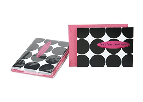 Hallmark Invitation Cards (Black Dots)