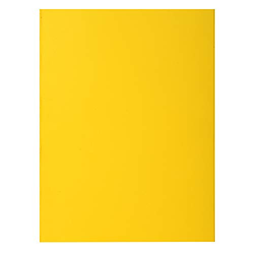Exacompta Bahia 220 Square Cut Folders - Yellow (Pack of 10)