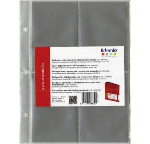Artemio 18001011 6 File Folders for Mini Clear Stamps Artemio 18001011 6 File Folders for Mini Clear Stamps