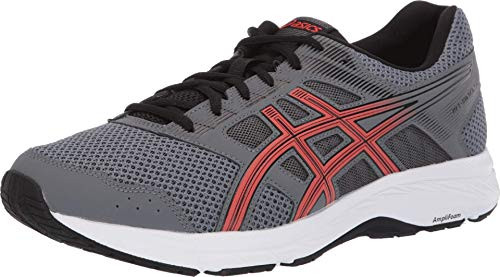 ASICS Men's Gel-Contend 5 Running Shoes, 11M, Steel Grey/RED Snapper