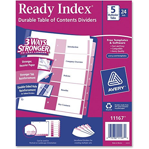 Avery Index Divider (11167)