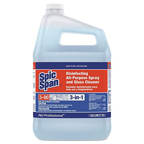 Spic and Span 58773 Disinfecting All-Purpose Spray  and  Glass Cleaner, Fresh Scent, 1 Gal Bottle, 3/ctn