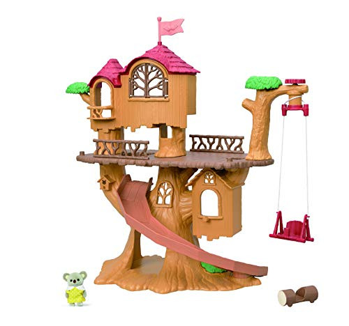 Calico Critters Adventure Treehouse Gift Set, Collectible Dollhouse, Figure and Accessories