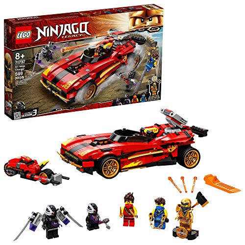 LEGO NINJAGO Legacy X-1 Ninja Charger 71737 Ninja Toy Building Kit Featuring Motorcycle and Collectible Minifigures, New 2021 (599 Pieces) LEGO NINJAGO Legacy X-1 Ninja Charger 71737 Ninja Toy Building Kit Featuring Motorcycle and Collectible Minifigures, New 2021 (599 Pieces)