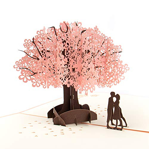 AUEAR, 3D Popup Cards Flower Pop Up Romantic Love Letter Greeting Card with Envelope for Valentine's Wife Girlfriend Boyfriend Couples Wedding Anniversary Birthday Handmade Gifts Cherry Blossom Tree AUEAR, 3D Popup Cards Flower Pop Up Romantic Love Letter Greeting Card with Envelope for Valentine's Wife Girlfriend Boyfriend Couples Wedding Anniversary Birthday Handmade Gifts Cherry Blossom Tree