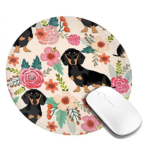 Mouse Pad Round Mousepad Customized Gaming Mousepads for Laptop and Computer Cute Funny Dog