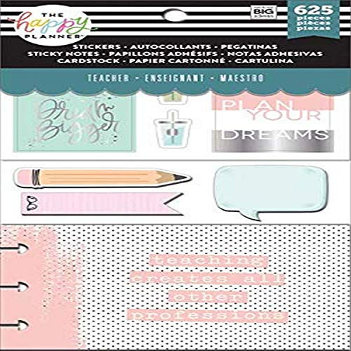 Me  and  My Big Ideas Happy Planner Cards/Sticky Note Multi Pack-Simply Teach (Teacher)
