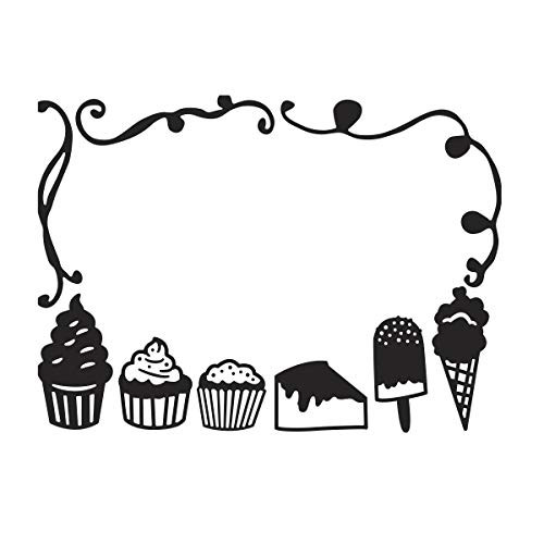Darice Desserts, 4.25 x 5.75 inches Embossing Folder, Clear