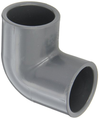 Spears 806 Series PVC Pipe Fitting, 90 Degree Elbow, Schedule 80, 1-1/4" Socket