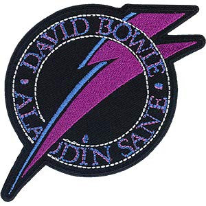 C and D Visionary David Bowie Aladdin Bolt Patch, Purple, Black