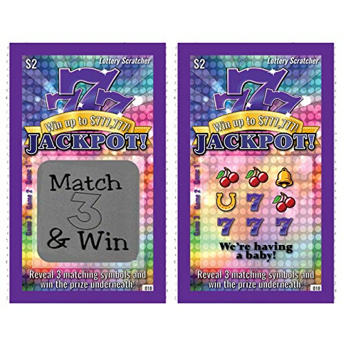 Pregnancy Announcement Scratch-Off Lottery Tickets, New Baby Game, 5 Cards My Scratch Offs