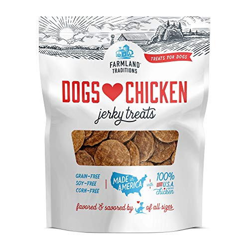Farmland Traditions Filler Free Dogs Love Chicken Premium Jerky Treats for Dogs, 6 oz. Bag Farmland Traditions Filler Free Dogs Love Chicken Premium Jerky Treats for Dogs, 6 oz. Bag