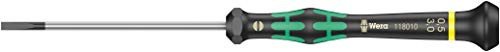 Wera 05118010001 Kraftform Micro 2035 Slotted Electronics Precision Screwdriver, 3mm Head, 80mm Blade Length