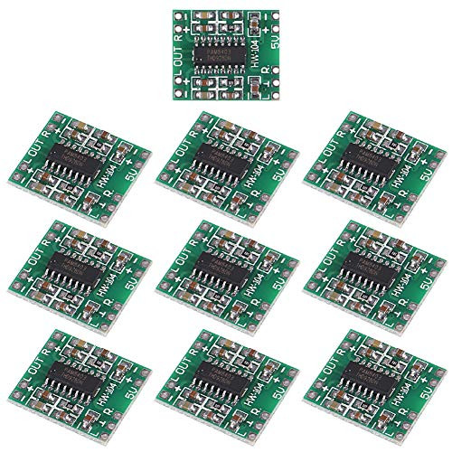 ALMOCN 10Pcs PAM8403 2X 3W Digital Power Amplifier Board Dual Channel Type D AMP Class 2.5-5V Input Audio Module