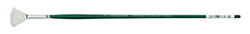 Grumbacher Gainsborough Fan Oil and Acrylic Brush, Hog Bristle, Size 2 (1271N.2)