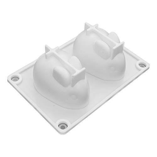 ADOSSAC 3D Rabbit Bunny Molds Easter Rabbit Bunny Cake Baking Mold DIY Chocolate Mold Baking Mould for Making Chocolate Bomb, Pudding, Jelly, Cake, Dome Mousse, Handmade Soap