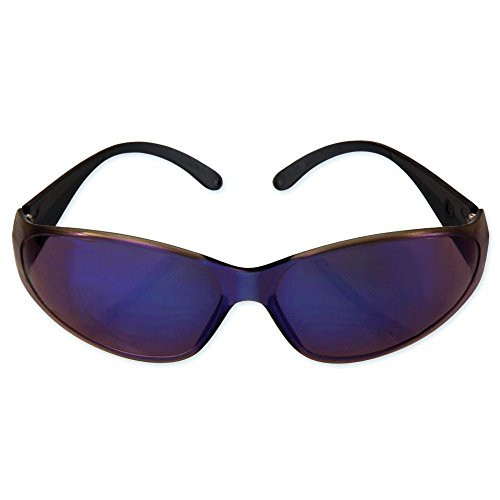 ERB 15287 Boas Safety Glasses, Blue Frame with Blue Mirror Lens ERB 15287 Boas Safety Glasses, Blue Frame with Blue Mirror Lens