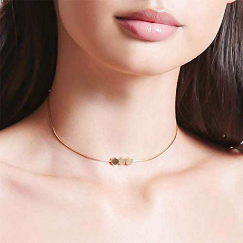 Funyrich Simple Round Necklaces Chain Geometric Pendant Necklace Chain Necklaces Jewelry for Women and Girls (Silver) Funyrich Simple Round Necklaces Chain Geometric Pendant Necklace Chain Necklaces Jewelry for Women and Girls (Silver)