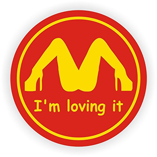 I'm Loving It Hard Hat Sticker / Helmet Decal Label Lunch Tool Box Funny