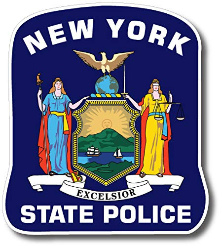 MADI New York State Police Trooper Decal for Car Truck Window Sticker (2")