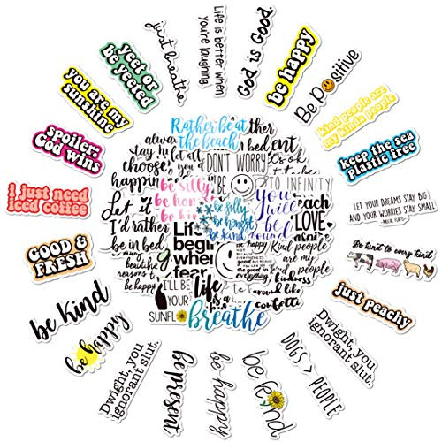 Inspirational Stickers Pack 50pcs for Skateboard Bike Laptop Water Bottles Hydro Flask Phone Suitcase Fridges(50 Pack)