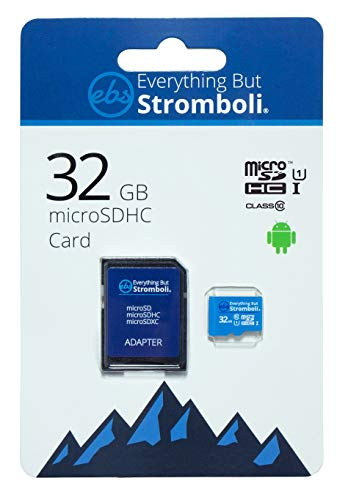 Everything But Stromboli 32GB MicroSD Memory Card for Kids Camera Class 10 U1 UHS-1 SDHC Memory Card 32G with Adapter