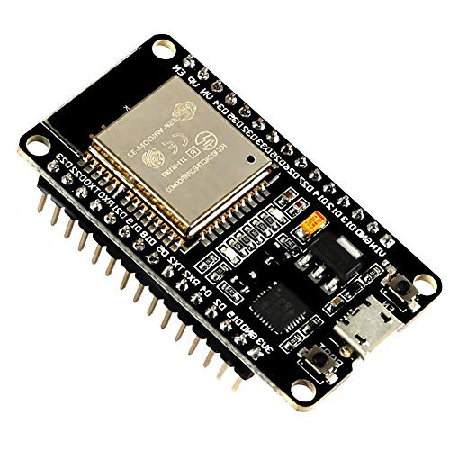 ESP-WROOM-32 ESP32 ESP-32S Development Board 2.4GHz Dual-Mode WiFi Plus Bluetooth Dual Cores Microcontroller Processor Integrated with Antenna RF AMP Filter AP STA Compatible with Arduino IDE (1 PCS)