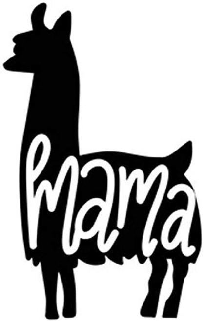 Llama Mama Decal Vinyl Sticker-Cars Trucks Vans Walls Laptop- Black-5.5 x 3.4 in-DUC939 Llama Mama Decal Vinyl Sticker-Cars Trucks Vans Walls Laptop- Black-5.5 x 3.4 in-DUC939