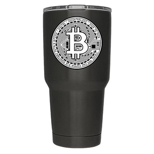 2 Pack Bitcoin Blockchain Cryptocurrency Coin White Vinyl Decal Crypto Mining Sticker Mastering Digital Money Currency Revolution Cryptocurrencies Litecoin Ripple Ethereum Cryptoassets Bitcoins D006