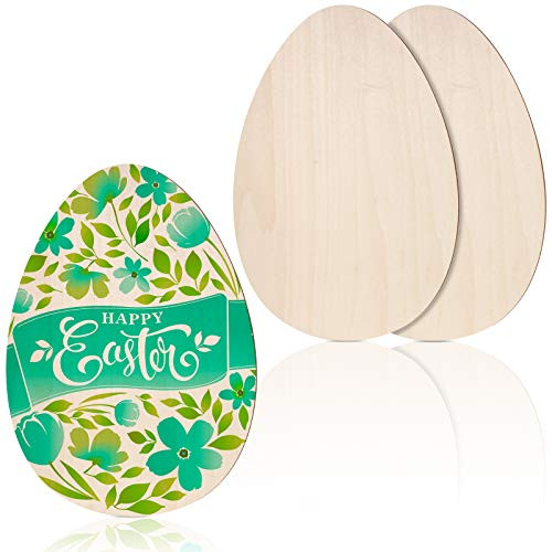 3 Pieces Wooden Easter Egg Cutouts Wooden Egg Slices Unfinished DIY Easter Egg Cutouts for Easter Crafts and DIY Spring Decorations, 6 x 4 Inch 3 Pieces Wooden Easter Egg Cutouts Wooden Egg Slices Unfinished DIY Easter Egg Cutouts for Easter Crafts and DIY Spring Decorations, 6 x 4 Inch