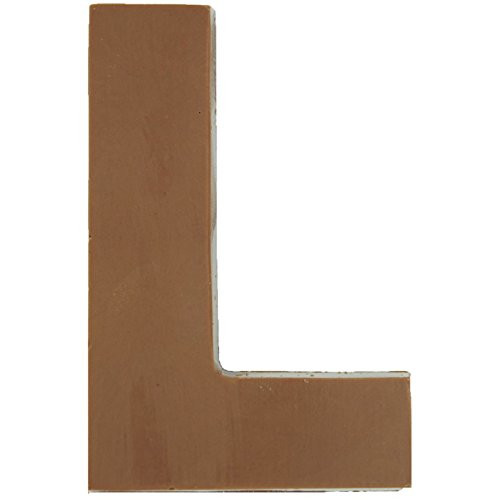 Philadelphia Candies Solid Milk Chocolate Alphabet Letter L, 1.75 Ounce Novelty Gift
