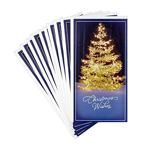 Hallmark Pack of Christmas Money or Gift Card Holders, Christmas Wishes (10 Cards with Envelopes)