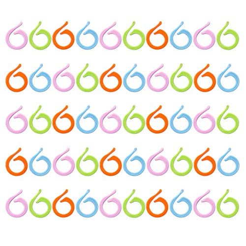 100 Pieces Stitch Marker Ring Row Counter Ring Knitting Counter Ring Stitch Counter Ring Knitting Tools Crochet Knit Counting Split Ring, Large Size(Multicolor)