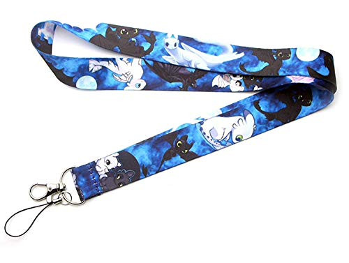How to Train Your Dragon Night Fury Toothless Figure Shaped Lanyard Limited Edition Dragon Badge ID Holder