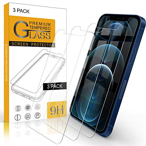 Arae Screen Protector for iPhone 12 Pro Max, HD Tempered Glass Anti Scratch Work with Most Case, 6.7 inch, 3 Pack