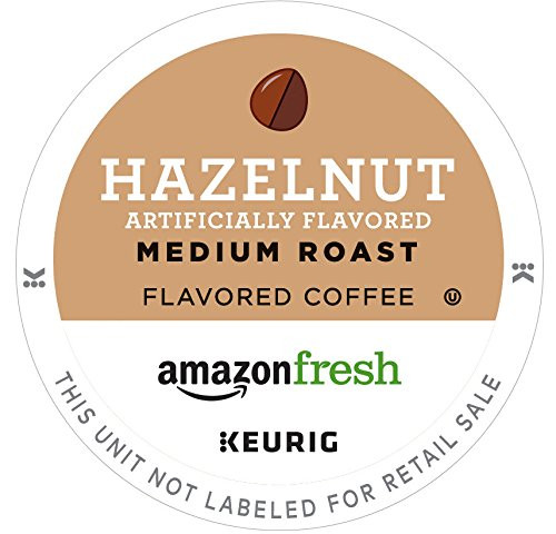 AmazonFresh Hazelnut, Flavored Coffee, Single Serve Cups, 12 Count