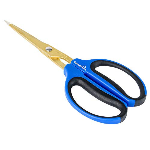CastleGreens Garden Scissors, 60mm Titanium Coating Stainless Steel Blades Bonsai Shears, Practical and Light Pruning Shear, Ideal for Trimming Indoor and Outdoor Plants